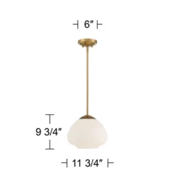 Possini Euro Design Orilla Brass Mini Pendant Light 11 3/4" Wide Mid Century Modern White Opal Glass Shade For Dining Room House Foyer Kitchen Island 11 Possini Euro Design Orilla Brass Mini Pendant Light 11 3/4" Wide Mid Century Modern White Opal Glass Shade For Dining Room House Foyer Kitchen Island -Home Decor Sales GUEST 0b036018 f0cd 4ca0 80d3 03090efdf1b6