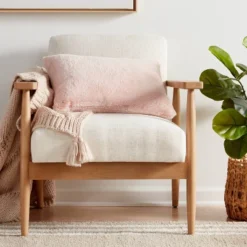 Faux Rabbit Fur Throw Pillow - Threshold™