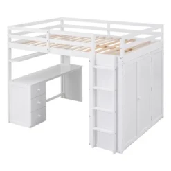 Full Size Loft Bed With Drawers, Desk And Wardrobe - ModernLuxe -Home Decor Sales GUEST 0c430fa2 e8af 44bd 9a7f 8803cba7a7f8