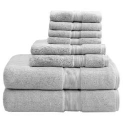 8pc Cotton Bath Towel Set -Home Decor Sales GUEST 0d581903 ff7b 4a8d 950d 29e3ef539f71