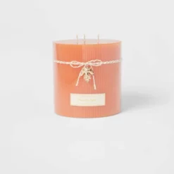 Ribbed Pillar Pumpkin Spice Candle - Threshold™ -Home Decor Sales GUEST 0d63d7f3 068b 4568 b0aa dd0d0ee144a9