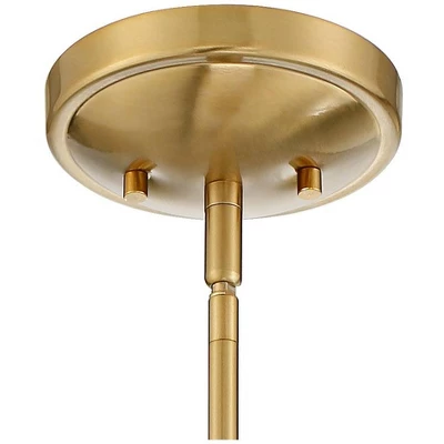 Possini Euro Design Orilla Brass Mini Pendant Light 11 3/4" Wide Mid Century Modern White Opal Glass Shade For Dining Room House Foyer Kitchen Island 3 Possini Euro Design Orilla Brass Mini Pendant Light 11 3/4" Wide Mid Century Modern White Opal Glass Shade For Dining Room House Foyer Kitchen Island - Image 3