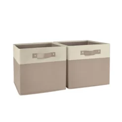 2pc Kids' 10.5" Two-Toned Folding Storage Bin Set - RiverRidge Home -Home Decor Sales GUEST 1279212b 786b 45f1 b15e 818e05dab01f