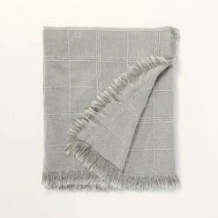 Textured Grid Lines Dobby Throw Blanket - Hearth & Hand™ With Magnolia -Home Decor Sales GUEST 1321e055 5bea 4e67 b370 4124d79481cf