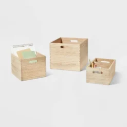 3 Compartment Light Wood Crate Natural - Brightroom™ -Home Decor Sales GUEST 1433e760 ccd4 4d74 8b8b fdcc848f7469