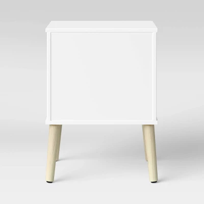 Modern Open Kids' Nightstand White - Pillowfort™ 3 Modern Open Kids' Nightstand White - Pillowfort™ - Image 3