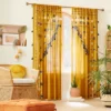 2pk Light Filtering Doorway Embroidery Window Curtain Panels Gold - Opalhouse™ Designed With Jungalow™