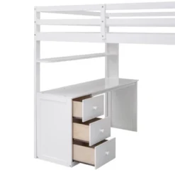 Full Size Loft Bed With Drawers, Desk And Wardrobe - ModernLuxe -Home Decor Sales GUEST 2326c49d 7b21 4ee2 af87 972442968de1