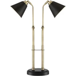Possini Euro Design Sentry Modern Mid Century Desk Lamp 23" High Black Brass With USB Charging Port LED Adjustable Cone Shade For Bedroom Living Room 14 Possini Euro Design Sentry Modern Mid Century Desk Lamp 23" High Black Brass With USB Charging Port LED Adjustable Cone Shade For Bedroom Living Room -Home Decor Sales GUEST 23a902e2 1768 4a21 b4e8 f727be00628c