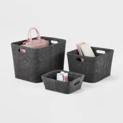 Felt Basket With Stitching - Brightroom™ -Home Decor Sales GUEST 28a9503f a4a1 4ba4 a7de 0e2505b67450