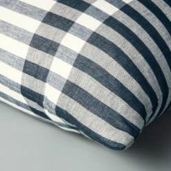 24"x24" Contrast Edge Stripe Oversized Throw Pillow Gray/Blue - Hearth & Hand™ With Magnolia -Home Decor Sales GUEST 2aac9352 1ec5 4711 bf48 9b96de391211