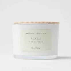 Wood Lidded Glass Wellness Peace Candle - Threshold™ 7 Wood Lidded Glass Wellness Peace Candle - Threshold™ -Home Decor Sales GUEST 2feb914f 8f52 46ab 912d 8ae6fe7aa3f3