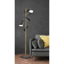 71.5" Owen Tree Lamp Black - Adesso -Home Decor Sales GUEST 30cde228 e613 40cf 8e51 6b0c4fd835da