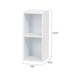 IRIS USA 2 Tire Space Saving Cube Organizer With Height Adjustable Shelf -Home Decor Sales GUEST 3562eaa2 435b 47f0 84f7 294bf22cd85d