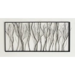 Metal Tree Distressed Dimensional Branch Wall Decor With Black Frame Silver - Olivia & May -Home Decor Sales GUEST 383f7f61 95e3 4aca a85b 1169586d6a7c
