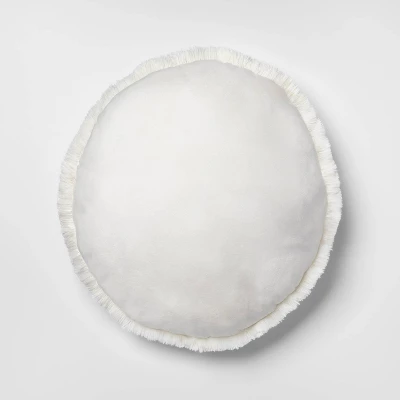 Faux Fur Floor Kids' Pillow Cream - Pillowfort™ 3 Faux Fur Floor Kids' Pillow Cream - Pillowfort™ - Image 3
