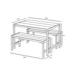 3pc Kids' Metal Outdoor Table Set - Dark Gray - Hearth & Hand™ With Magnolia -Home Decor Sales GUEST 3b362172 1f8b 45d0 ad76 10781f31a5d5