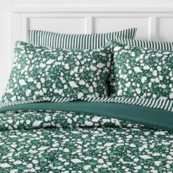 Floral Printed Microfiber Reversible Comforter & Sheets Set Dark Green - Room Essentials™ -Home Decor Sales GUEST 3b9a5973 d4a1 463a af2e 3b4ff4b32e85