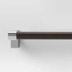 Dark Faux Wood Curtain Rod Nickel - Threshold™ -Home Decor Sales GUEST 3f1572b1 fc3d 4ce8 8600 dec628aa2d09