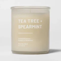 Glass Jar Tea Tree And Spearmint Candle Beige - Threshold™ -Home Decor Sales GUEST 44b883d8 baee 4787 a74c 3d32a16e8b4f