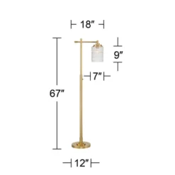 Possini Euro Design Kinsey Modern Downbridge Floor Lamp 67" Tall Warm Brass Metal Stone Pattern Glass Shade For Living Room Reading Bedroom Office 14 Possini Euro Design Kinsey Modern Downbridge Floor Lamp 67" Tall Warm Brass Metal Stone Pattern Glass Shade For Living Room Reading Bedroom Office -Home Decor Sales GUEST 461da0e8 8e4f 4dd3 83f5 893c649dceab