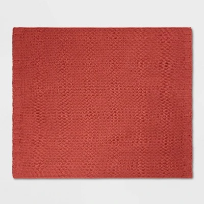 Solid Chenille Knit Throw Blanket - Threshold™ 2 Solid Chenille Knit Throw Blanket - Threshold™ - Image 2