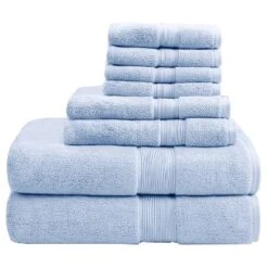 8pc Cotton Bath Towel Set -Home Decor Sales GUEST 490e303a 819a 4504 ae73 5aab5c1185bb