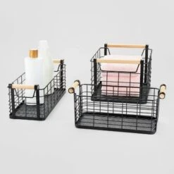 Wire Natural Wood Handles Milk Crate - Brightroom™ -Home Decor Sales GUEST 4a155be8 99e8 4d0e bd95 eeeb004429f9