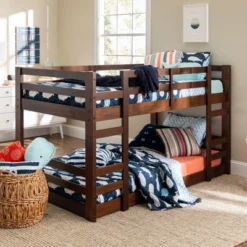 Twin Over Twin Indy Solid Wood Low Bunk Bed - Saracina Home 17 Twin Over Twin Indy Solid Wood Low Bunk Bed - Saracina Home -Home Decor Sales GUEST 4c4e96bd d483 4ae0 a8be fd0586b37fad