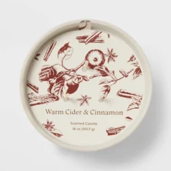 Textured Straight Side Ceramic Warm Cider & Cinnamon Candle White - Threshold™ -Home Decor Sales GUEST 4d4a178e e5e3 4dad a13d 9c123014361b
