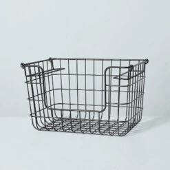 Stacking Wire Storage Basket Matte Black - Hearth & Hand™ With Magnolia 9 Stacking Wire Storage Basket Matte Black - Hearth & Hand™ With Magnolia -Home Decor Sales GUEST 51760ad1 4cd5 42e5 ad63 e77e3d305d6d