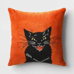Fierce Cat Applique Cotton Velvet Square Halloween Throw Pillow - Threshold™ 8 Fierce Cat Applique Cotton Velvet Square Halloween Throw Pillow - Threshold™ -Home Decor Sales GUEST 5426fcb6 46c0 47d1 b6fc b5526f44bb40