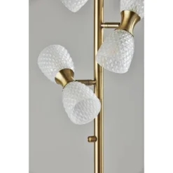 Nina Floor Lamp Antique Brass (Includes LED Light Bulb) - Adesso -Home Decor Sales GUEST 59ee9ad4 d931 4a70 94c8 12ef6f7c6d3c
