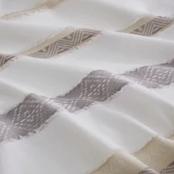 Madison Park 5pc Cove Clipped Jacquard Comforter Set White/Assorted Beiges -Home Decor Sales GUEST 5e050b15 cb07 4d79 847d 6024140b83fa