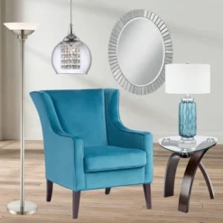 Possini Euro Design Metro Modern Torchiere Floor Lamp 71" Tall Brushed Nickel Frosted White Acrylic Shade For Living Room Reading Bedroom Office House -Home Decor Sales GUEST 66dd4815 dc0f 482b 8f2e 39457e73fd40