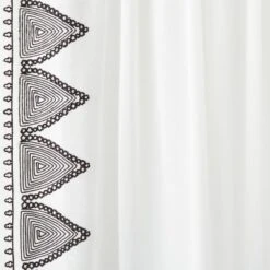 1pc Light Filtering Diamond Border Window Curtain Panel White - Opalhouse™ Designed With Jungalow™ -Home Decor Sales GUEST 6a1227ec a22c 4a58 b5cd ea3e9bda3f45