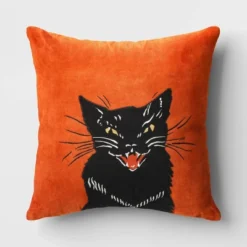 Fierce Cat Applique Cotton Velvet Square Halloween Throw Pillow - Threshold™ 9 Fierce Cat Applique Cotton Velvet Square Halloween Throw Pillow - Threshold™ -Home Decor Sales GUEST 75d286a9 5b9e 4de0 9d76 c71c6fcc15aa