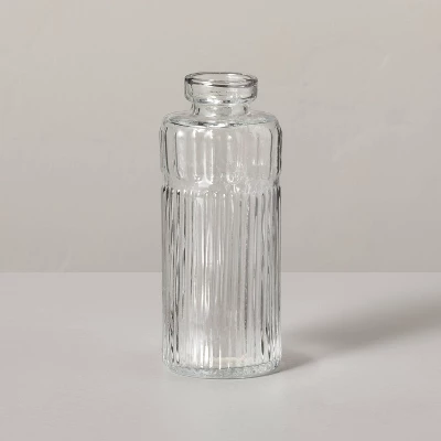 Ribbed Clear Glass Bud Vase - Hearth & Hand™ With Magnolia 6 Ribbed Clear Glass Bud Vase - Hearth & Hand™ With Magnolia - Image 6