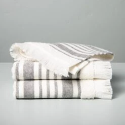 Multistripe Bath Towels Cream/Gray - Hearth & Hand™ With Magnolia -Home Decor Sales GUEST 78ade48d d25d 4e09 b83f 227a74722f75