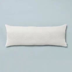16"x42" Slub Center Stripe Oversized Lumbar Bed Pillow - Hearth & Hand™ With Magnolia 12 16"x42" Slub Center Stripe Oversized Lumbar Bed Pillow - Hearth & Hand™ With Magnolia -Home Decor Sales GUEST 7e84e8bd 4cb9 42c8 ace3 f88b538c2fb8