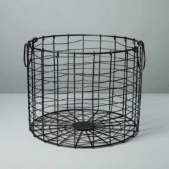 Round Wire Storage Basket With Handles Black - Hearth & Hand™ With Magnolia 11 Round Wire Storage Basket With Handles Black - Hearth & Hand™ With Magnolia -Home Decor Sales GUEST 89271918 20ca 45a0 9c44 39bb0a31b0f0