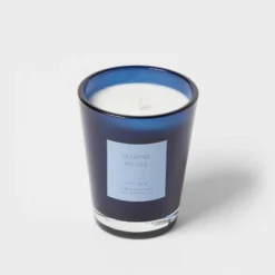 Colored Vase Glass With Dustcover Marine Moss Candle Blue - Threshold™ -Home Decor Sales GUEST 92ed5d27 7850 40ae bc3d 182e0d599d8a