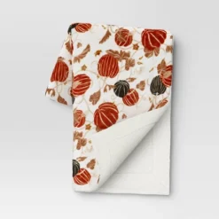 Pumpkin Printed Plush With Shearling Reverse Throw Blanket - Threshold™ -Home Decor Sales GUEST 93689881 488d 4b25 86de 00ec94c729b1