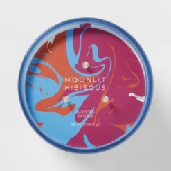 28oz Glass Moonlit Hibiscus Candle Light Blue - Opalhouse™ -Home Decor Sales GUEST 9562dc6d 4e42 481c 91d9 1f68f9f8ac72