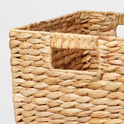 Woven Water Hyacinth Milk Crate - Brightroom™ 2 Woven Water Hyacinth Milk Crate - Brightroom™ - Image 2