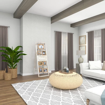 Wood 6 Slot Wall Photo Frame With Floor Stand Brown - Olivia & May 8 Wood 6 Slot Wall Photo Frame With Floor Stand Brown - Olivia & May - Image 8