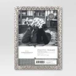Brushed Nickel Textured Frame - Threshold -Home Decor Sales GUEST a2437d80 c425 447a 8f26 3e353d9a1234