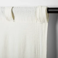 Tonal Texture Curtain Panel Sour Cream - Hearth & Hand™ With Magnolia -Home Decor Sales GUEST a3759400 9398 4b46 97a0 2fba23657e88