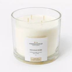 Clear Glass Masala Rose Candle White - Threshold™ Designed With Studio McGee 11 Clear Glass Masala Rose Candle White - Threshold™ Designed With Studio McGee -Home Decor Sales GUEST a428fcef ae40 495d b3e2 43ba30c44f06
