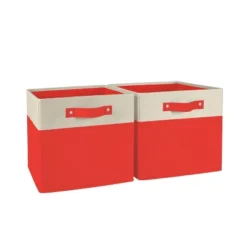 2pc Kids' 10.5" Two-Toned Folding Storage Bin Set - RiverRidge Home -Home Decor Sales GUEST a8eac66a 9058 4bec 85c5 19ae38a31c4e